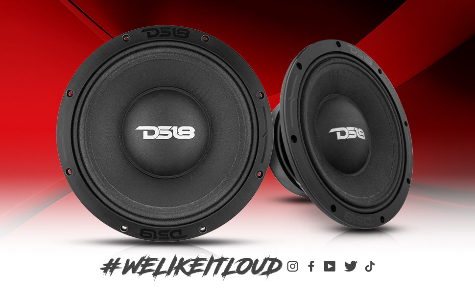 PRO-ZXI 10" Mid-Bass Loudspeaker With Neodymium/Ferrite Magnets 500 Watts Rms 8-Ohm - DS18