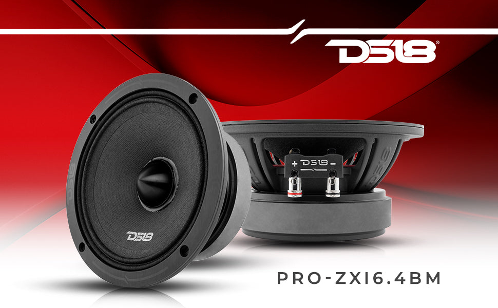 PRO-ZXI 6.5" Mid-Range Bullet Loudspeaker Neodymium/Ferrite Magnets | 300W RMS 4-Ohm - DS18