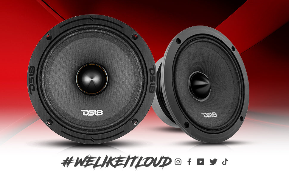 PRO-ZXI 6.5" Mid-Range Bullet Loudspeaker Neodymium/Ferrite Magnets | 300W RMS 4-Ohm - DS18