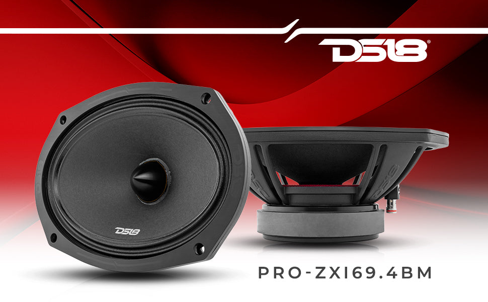 PRO-ZXI 6x9" Mid-Range Bullet Loudspeaker Neodymium/Ferrite Magnets | 300W RMS 4-Ohm - DS18
