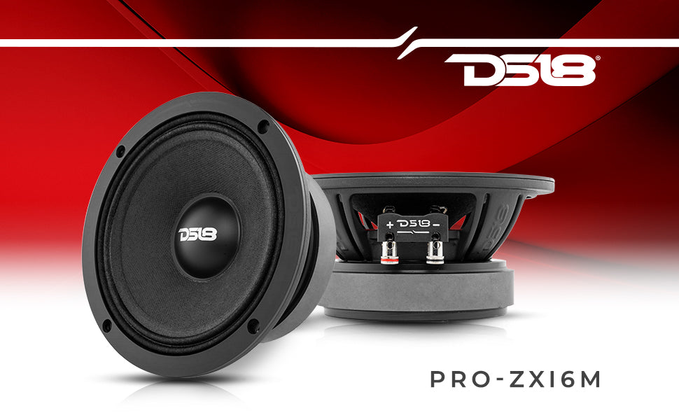 PRO-ZXI 6.5" Mid-Range Loudspeaker With Neodymium/Ferrite Magnets 300 Watts Rms 8-Ohm - DS18
