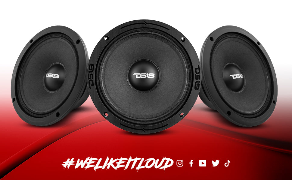 PRO-ZXI 8" Mid-Range Loudspeaker With Neodymium/Ferrite Magnets 350 Watts Rms 8-Ohm - DS18