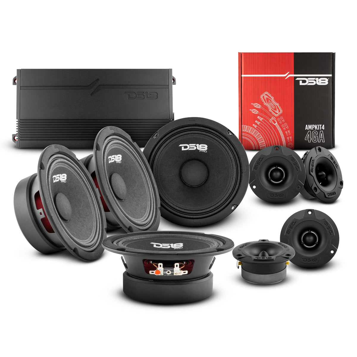 Stage1 Pro Audio Midrange Package - DS18