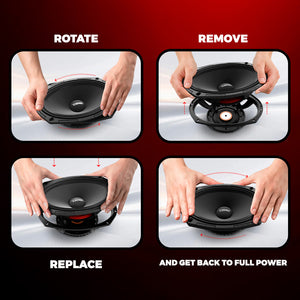 PROJECT360 6x9” Rotating Recone Replacement Kit 8-Ohm - DS18