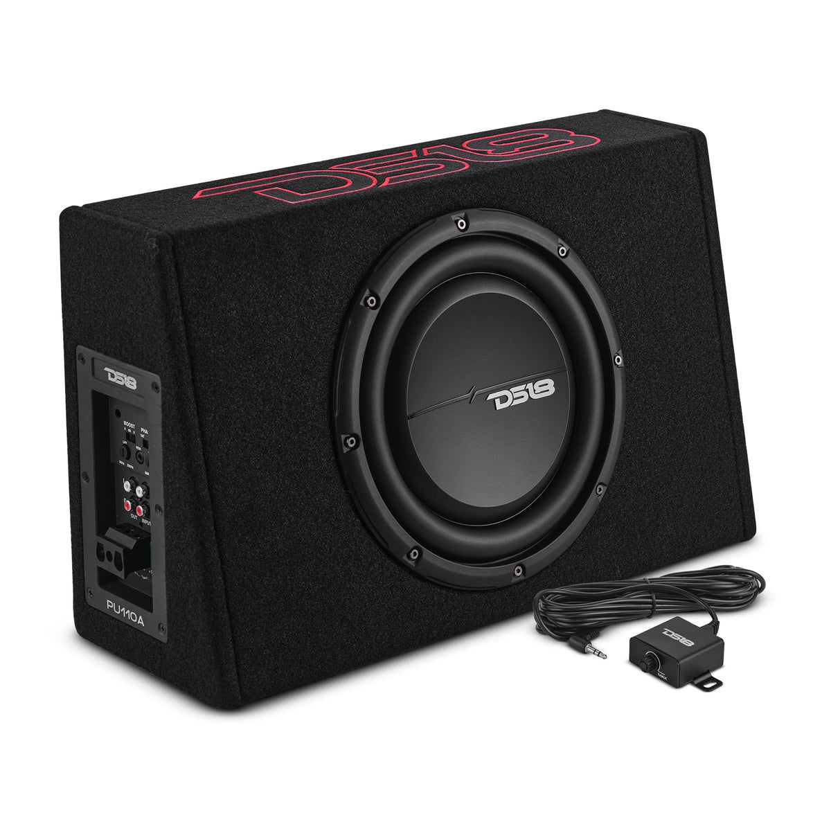 10” Amplified Shallow Subwoofer Enclosure for Pickup Trucks - DS18