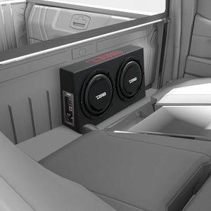 10" Active Subwoofer Shallow Enclosure with 10" Passive Subwoofer For Pickup Trucks - DS18