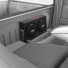 10" Active Subwoofer Shallow Enclosure with 10" Passive Subwoofer For Pickup Trucks - DS18