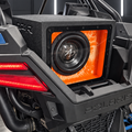 Polaris RZR Slammer Box installed with Audio Dynamics 4312-D2 subwoofer
