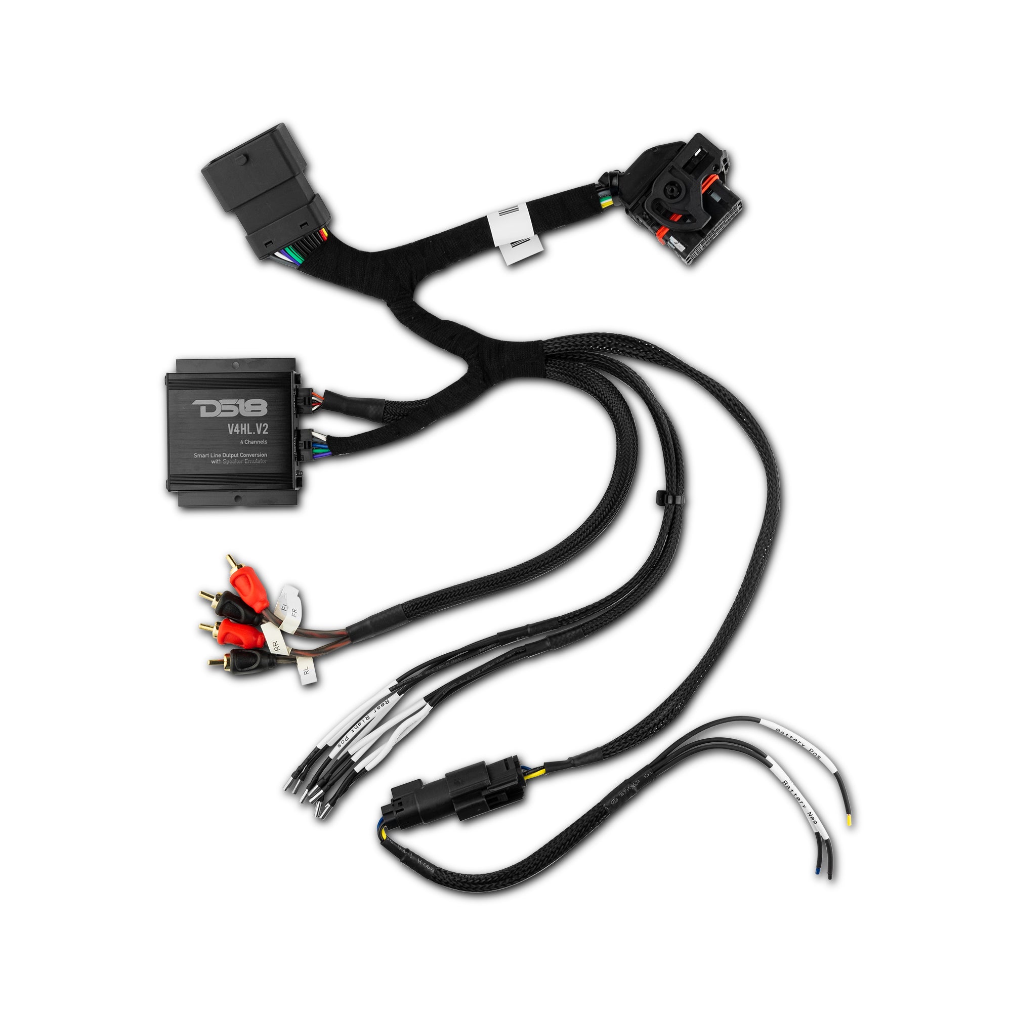 2014-Up Harley-Davidson Street Glide or Road Glide Rear Upgrade Package - 2x PRO Mid-Range w/ Twetter | 1x Amplifier - DS18
