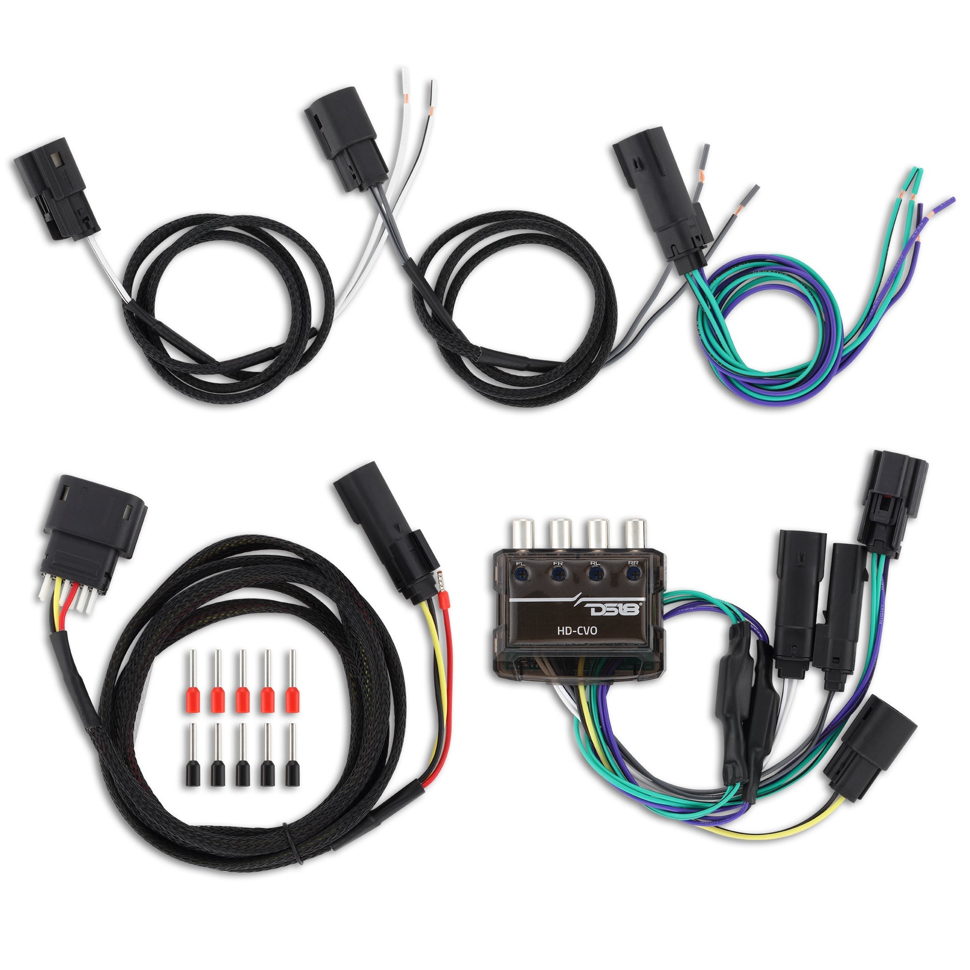 Harley-Davidson 4-Channel Plug-and-Play Line Output Converter Kit for CVO & Ultra Touring Models 2023+ - DS18