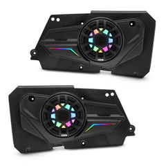 Polaris RZR-XP 2014-2023 Rear Door Panels Loaded with NXL-iQ 6.5" Coaxial Speakers with Digital LED Lighting - DS18