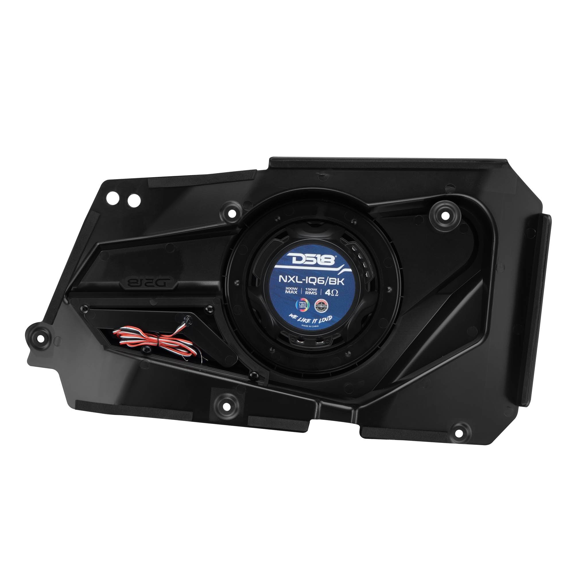 Polaris RZR-XP 2014-2023 Rear Door Panels Loaded with NXL-iQ 6.5" Coaxial Speakers with Digital LED Lighting - DS18