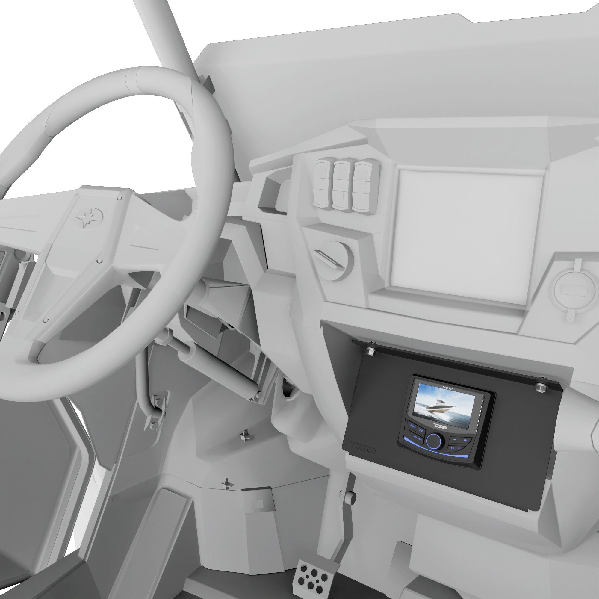 Polaris RZR-XP 2014-2023 Pocket Mount Compatible with MRX150 Head-Unit - DS18