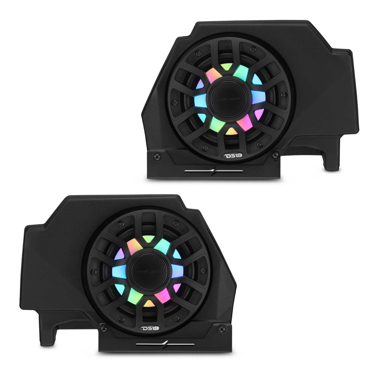 Polaris RZR-PRO 2020-2024 Rear Speaker Pods Loaded with NXL-iQ 6.5" Coaxial Speakers with Digital LED Lighting - DS18