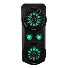 Polaris RZR Waterfall Center Console 2 X 6.5" Speakers & 2 X 2.2" Bullet Tweeter Empty Enclosure - DS18