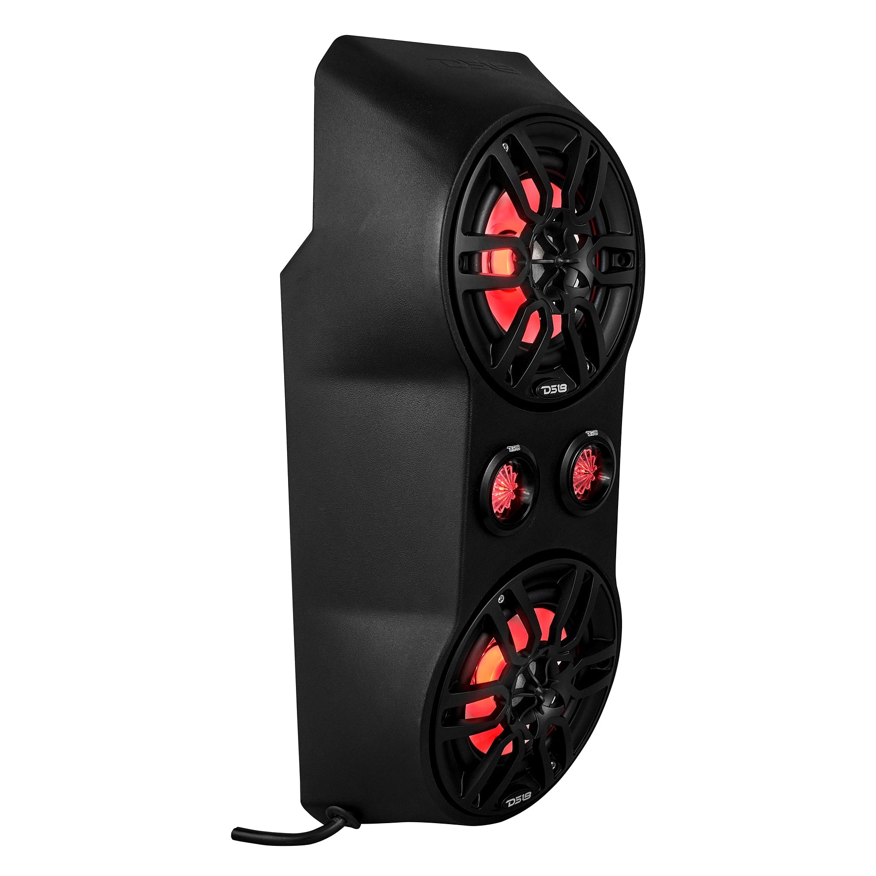 Polaris RZR Waterfall Center Console 2 X 6.5" Speakers & 2 X 2.2" Bullet Tweeter Empty Enclosure - DS18