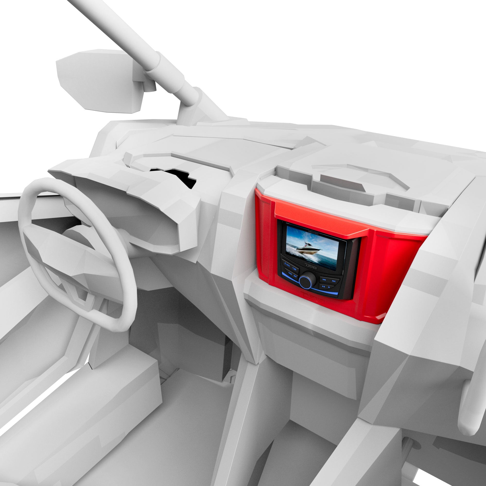 Polaris RZR Upper Dash Kit Compatible with MRX150 Head-Unit - DS18