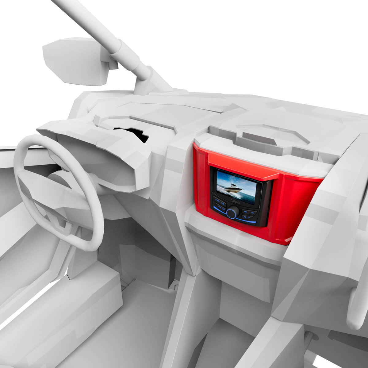 Polaris RZR Upper Dash Kit Compatible with MRX150 Head-Unit - DS18