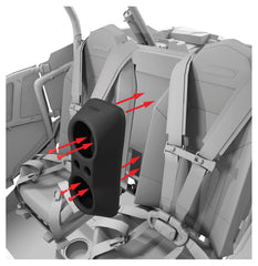 Polaris RZR Waterfall Center Console 2 X 6.5" Speakers & 2 X 2.2" Bullet Tweeter Empty Enclosure - DS18