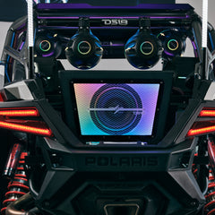 Polaris RZR PRO/XP 10" Bandpass Subwoofer Enclosure for Rear Cargo Box with Digital LED Lights | EXL-X10.2D Preloaded - DS18