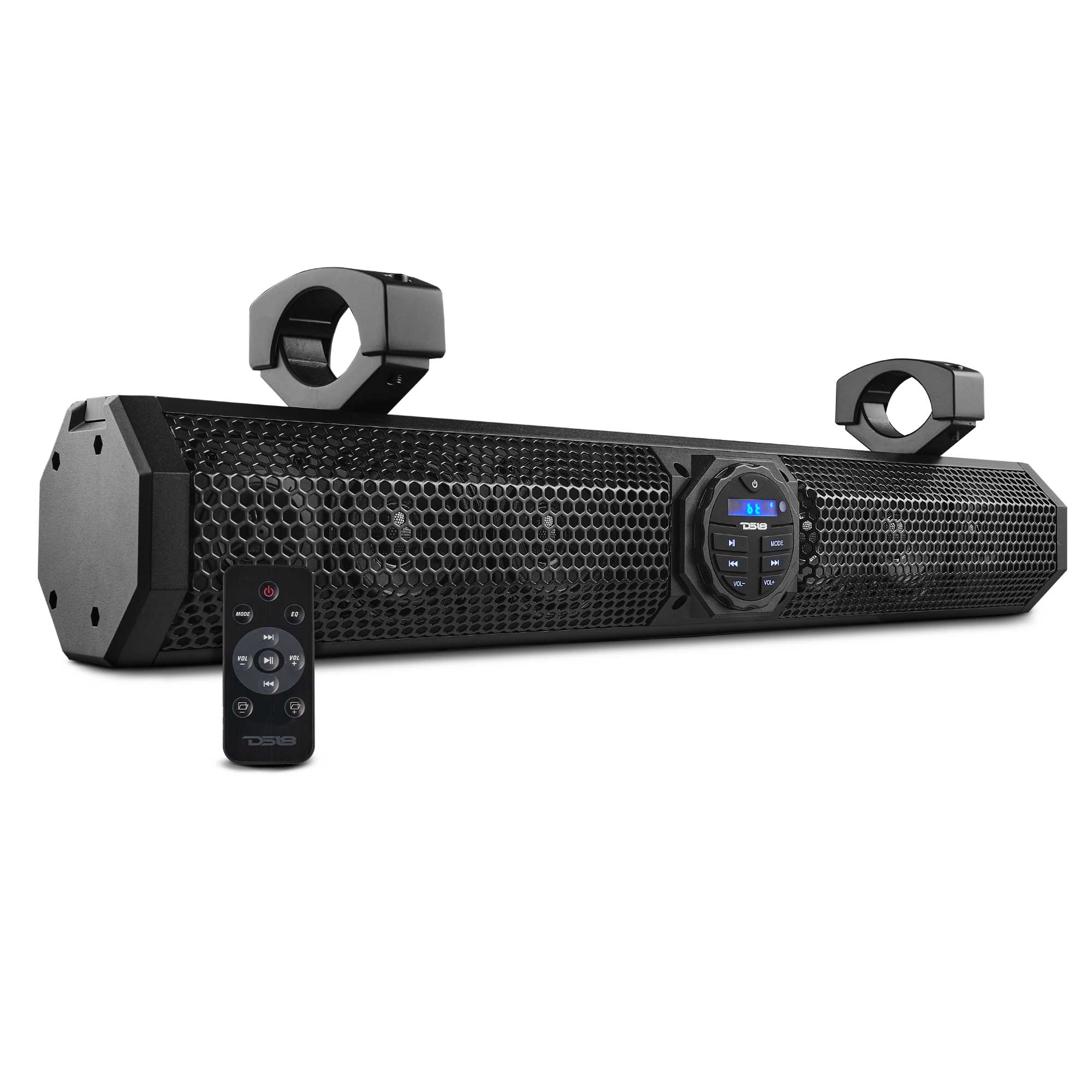 24" Marine Sound Bar Speaker System, 6 Speakers 600 Watts, Bluetooth® v5.0, Rotating Control Panel - DS18