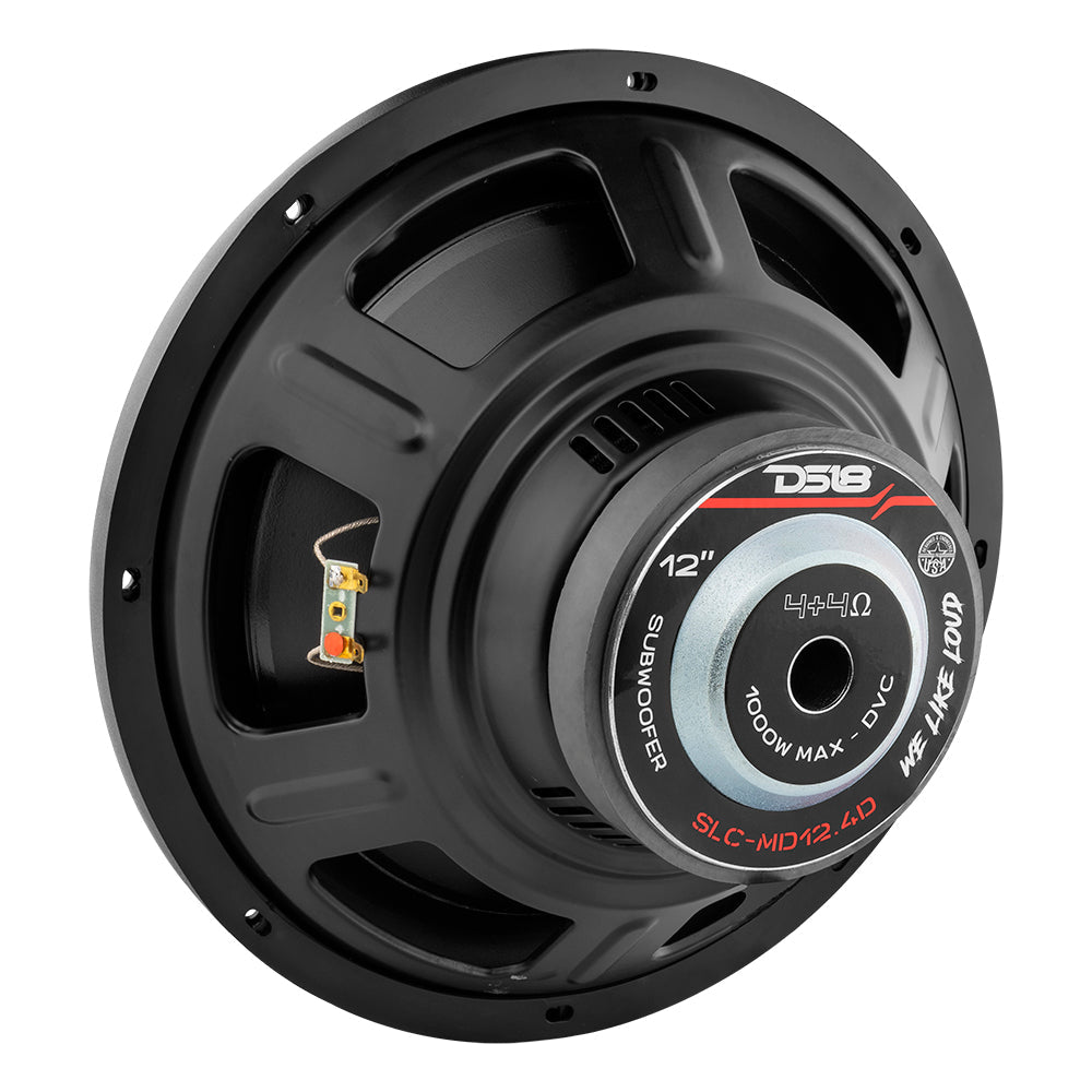 DS18 SLC-MD12.4D 12" SELECT PPI Cone Subwoofer 1000 Watts 4-Ohm DVC - DS18