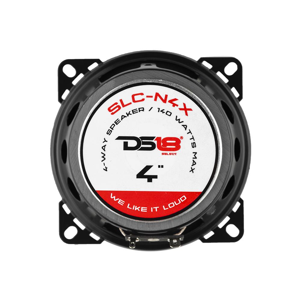 DS18 SLC-N4X SELECT 4" 4-Way Coaxial Speaker 140 Watts 4-Ohms (Pair) - DS18