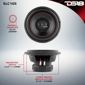 SELECT 10" Subwoofer 220 Watts Rms SVC 4-Ohm - DS18