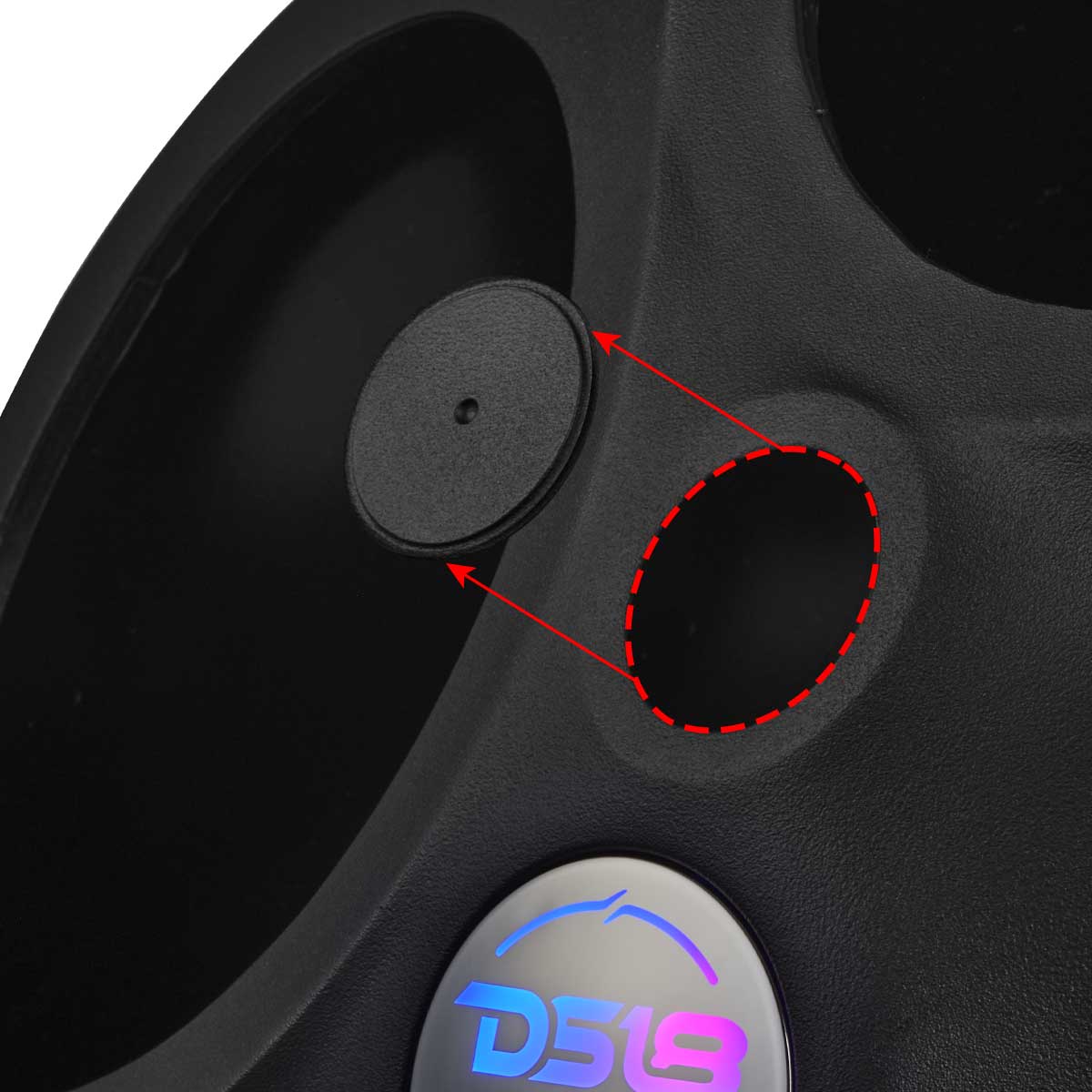 Polaris Slingshot Front Fender Dual 8" Speaker Pods With Digital LED Lighting - DS18