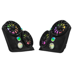 Polaris Slingshot Dual Front Fender 8” Loaded Speaker Pods with Digital LED Lighting - DS18