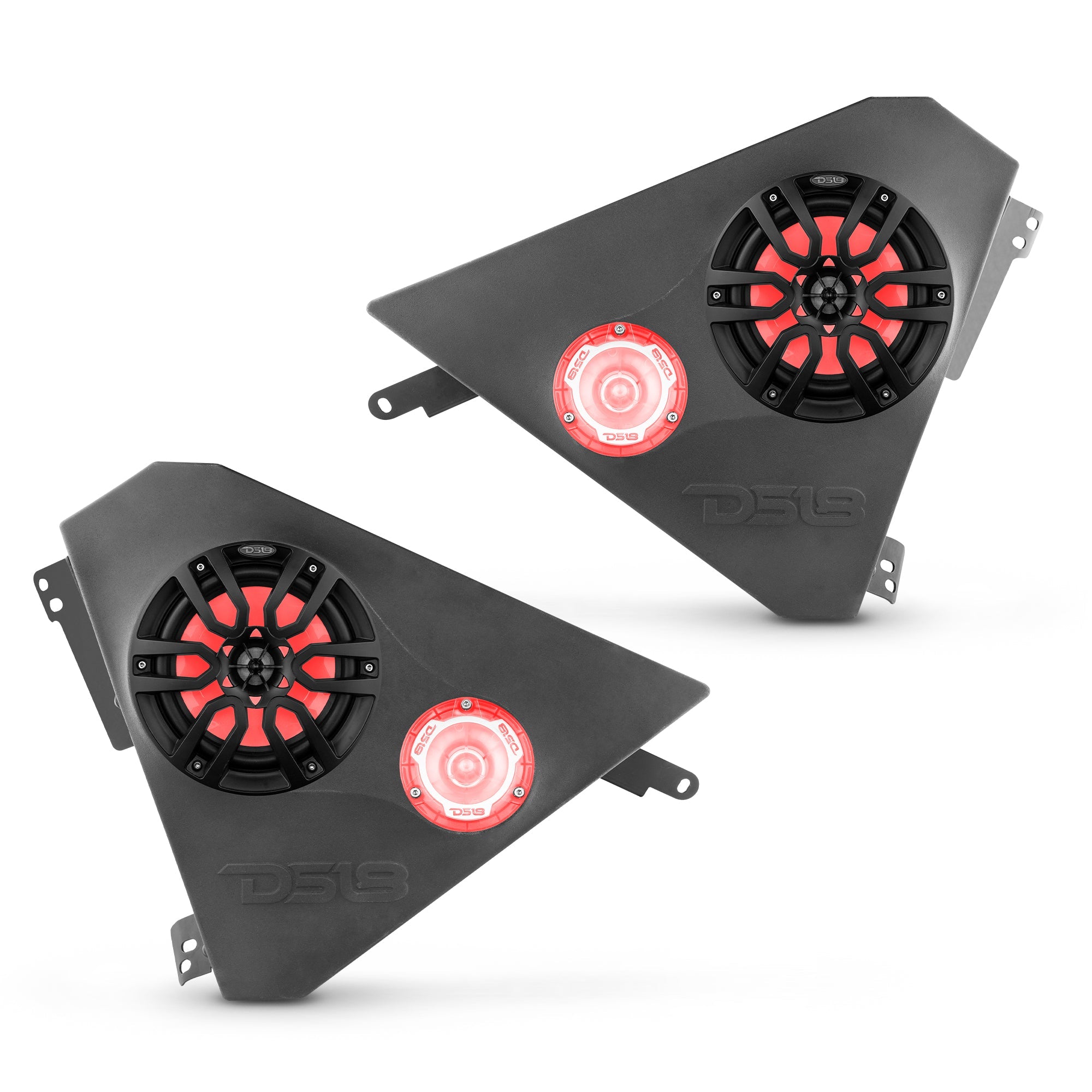 Polaris Slingshot Front Kick Panel 2 X 6.5" Enclosure with NXL-6/BK and PRO-TW1L | 2015 - Current - DS18