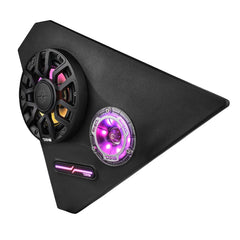 Polaris Slingshot Front Kick Panel Speaker Pods Loaded | 2 x NXL-IQ6/BK & 2 x PRO-TW1LD and Digital LED Lights | 2015
