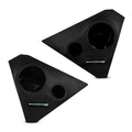 Polaris Slingshot Front Kick Empty Panel Pods With Digital LED Lights fits 2 x 6.5" Speakers and 2 x 3.8" Bullet Tweeters |