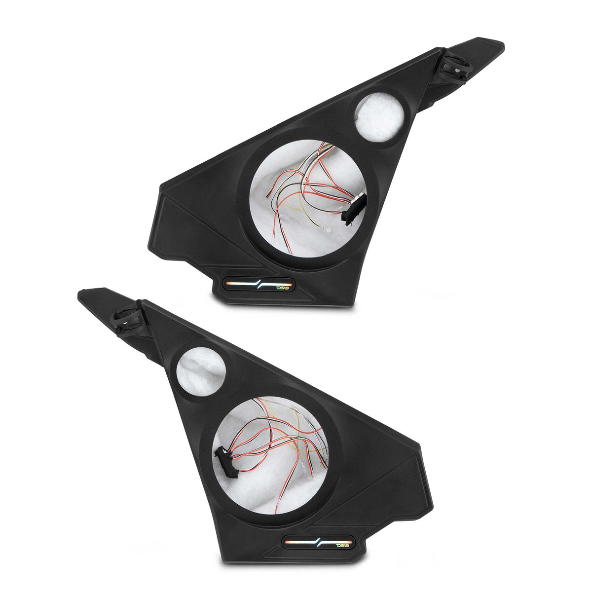 Polaris Slingshot Front Kick Panel Speaker Pods – Empty Enclosure for 8" Speakers and 3.8" Tweeters | 2020 - Current - DS18