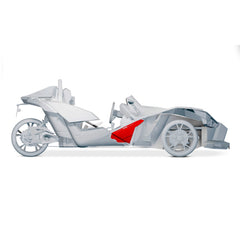 Polaris Slingshot Front Kick Panel Speaker Pods – Empty Enclosure for 8" Speakers and 3.8" Tweeters | 2020 - Current - DS18