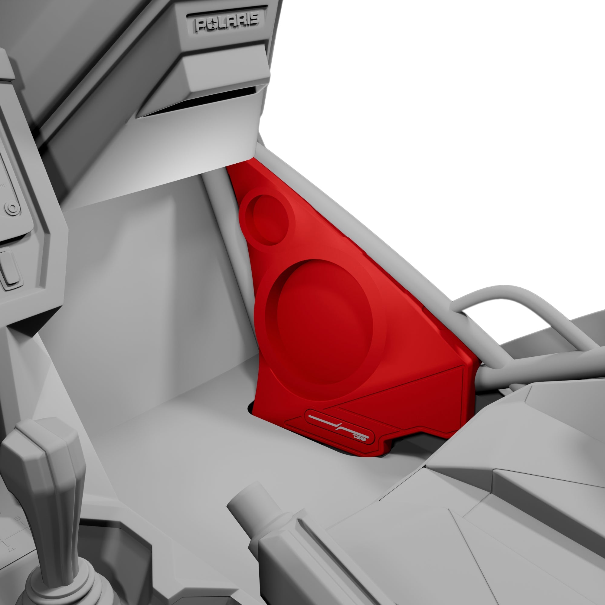 Polaris Slingshot Front Kick Panel Speaker Pods – Empty Enclosure for 8" Speakers and 3.8" Tweeters | 2020 - Current - DS18