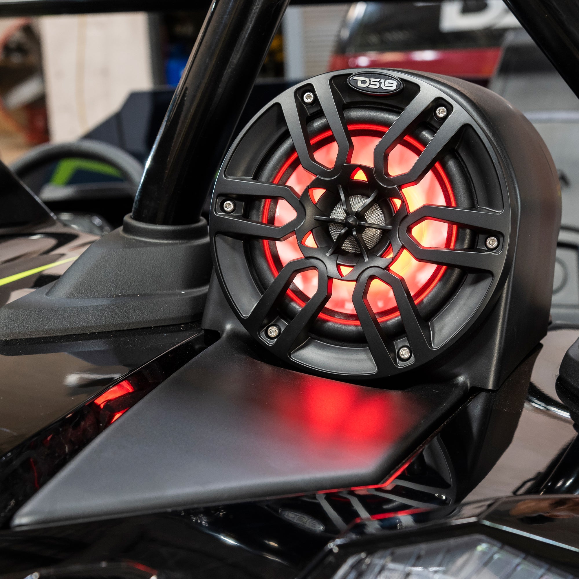 Polaris Slingshot Headrest Speaker Pods 4x 6.5" Empty Enclosures | 2015 - Current - DS18