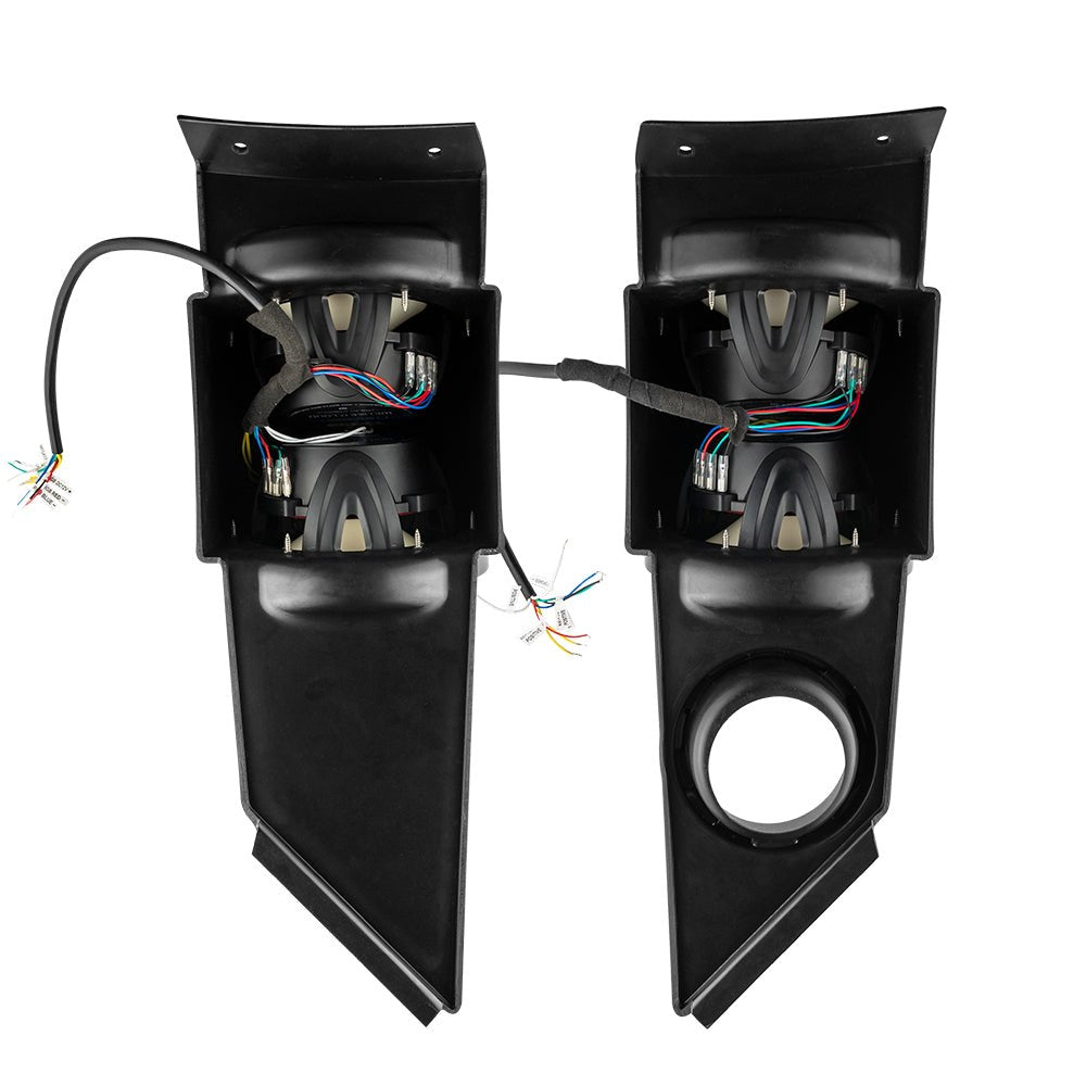 Polaris Slingshot Headrest 4 x 6.5" Enclosure With 4 x NXL-6/BK | 2015 - Current - DS18
