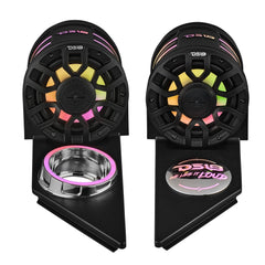 Polaris Slingshot Headrest Speaker Pods Loaded | 2 x NXL-IQ6/BK Speakers and Digital LED Lights | 2015 - Current - DS18