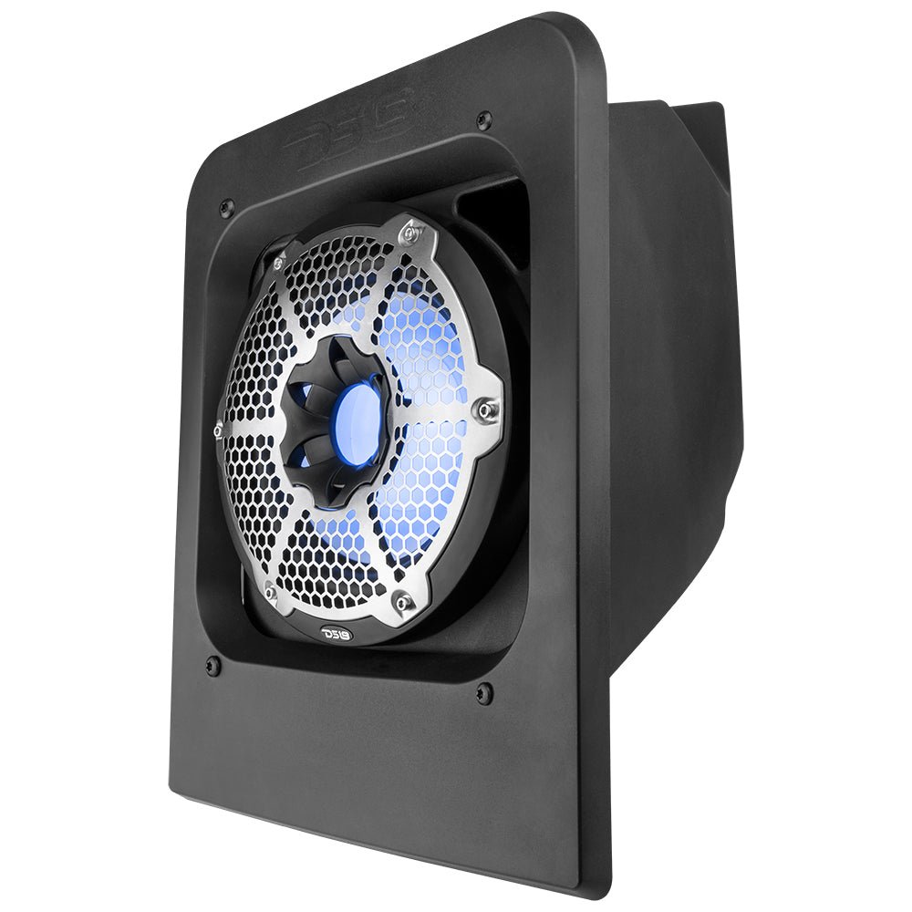 Polaris Slingshot Rear Subwoofer Enclosure Loaded | NXL-10SUB/BK and RGB LED Lights | Fits Either Passenger or Driver Side |