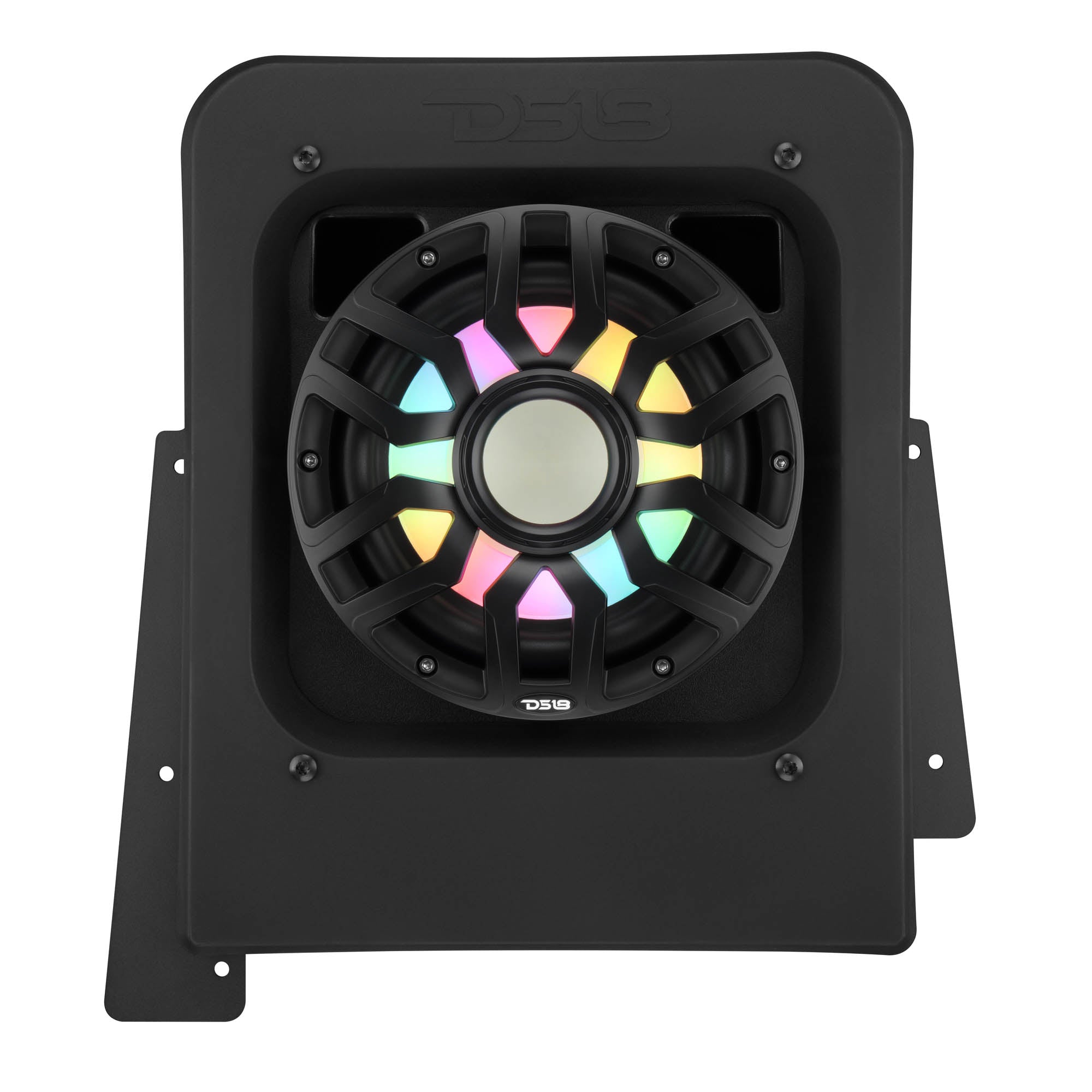 Polaris Slingshot Rear Subwoofer Enclosure Loaded with NXL-IQSUB10/BK and Digital LED Lights | Fits Either Passenger or