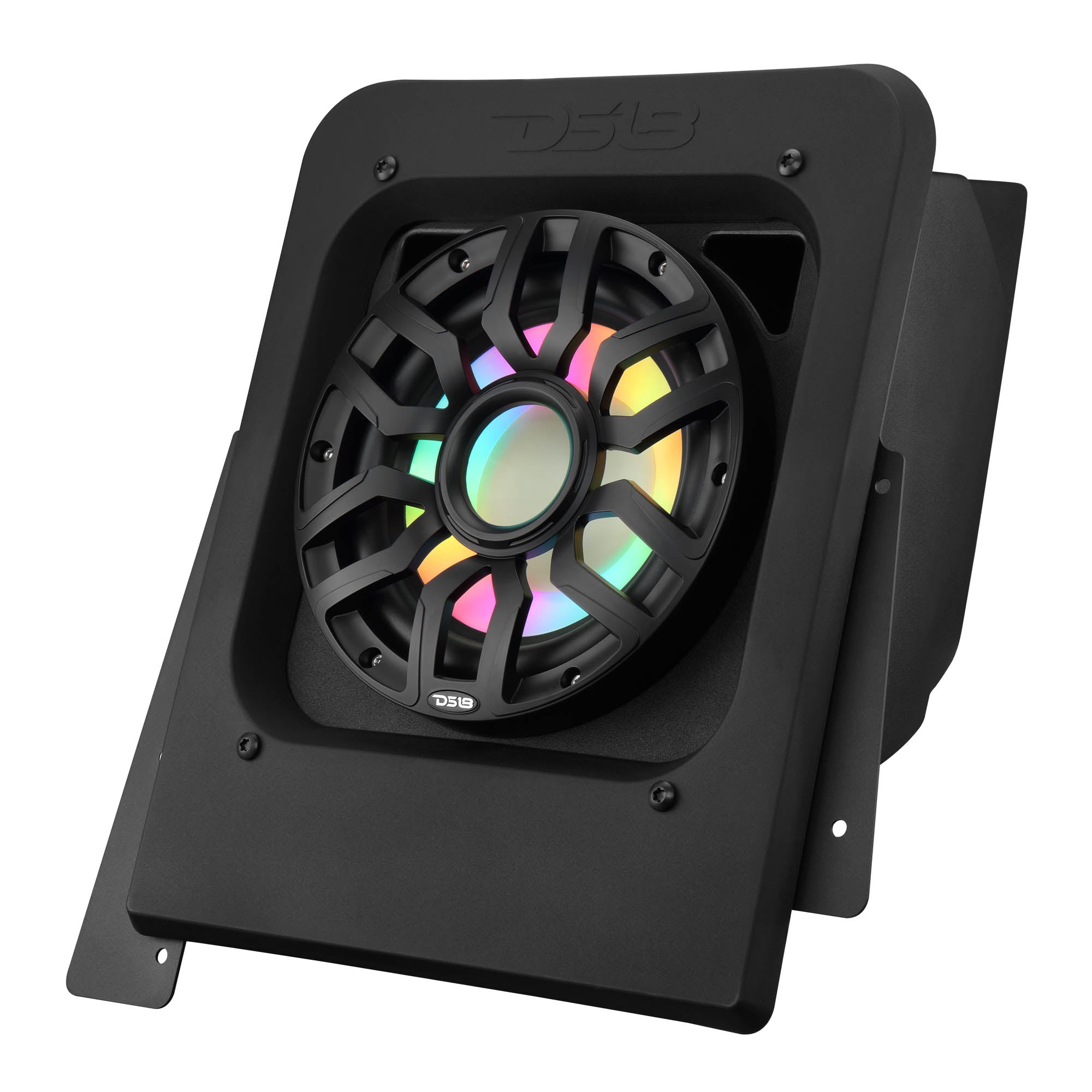 Polaris Slingshot Rear Subwoofer Enclosure Loaded with NXL-IQSUB10/BK and Digital LED Lights | Fits Either Passenger or