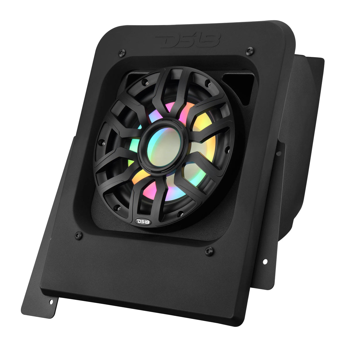 Polaris Slingshot Rear Subwoofer Enclosure Loaded with NXL-IQSUB10/BK and Digital LED Lights | Fits Either Passenger or