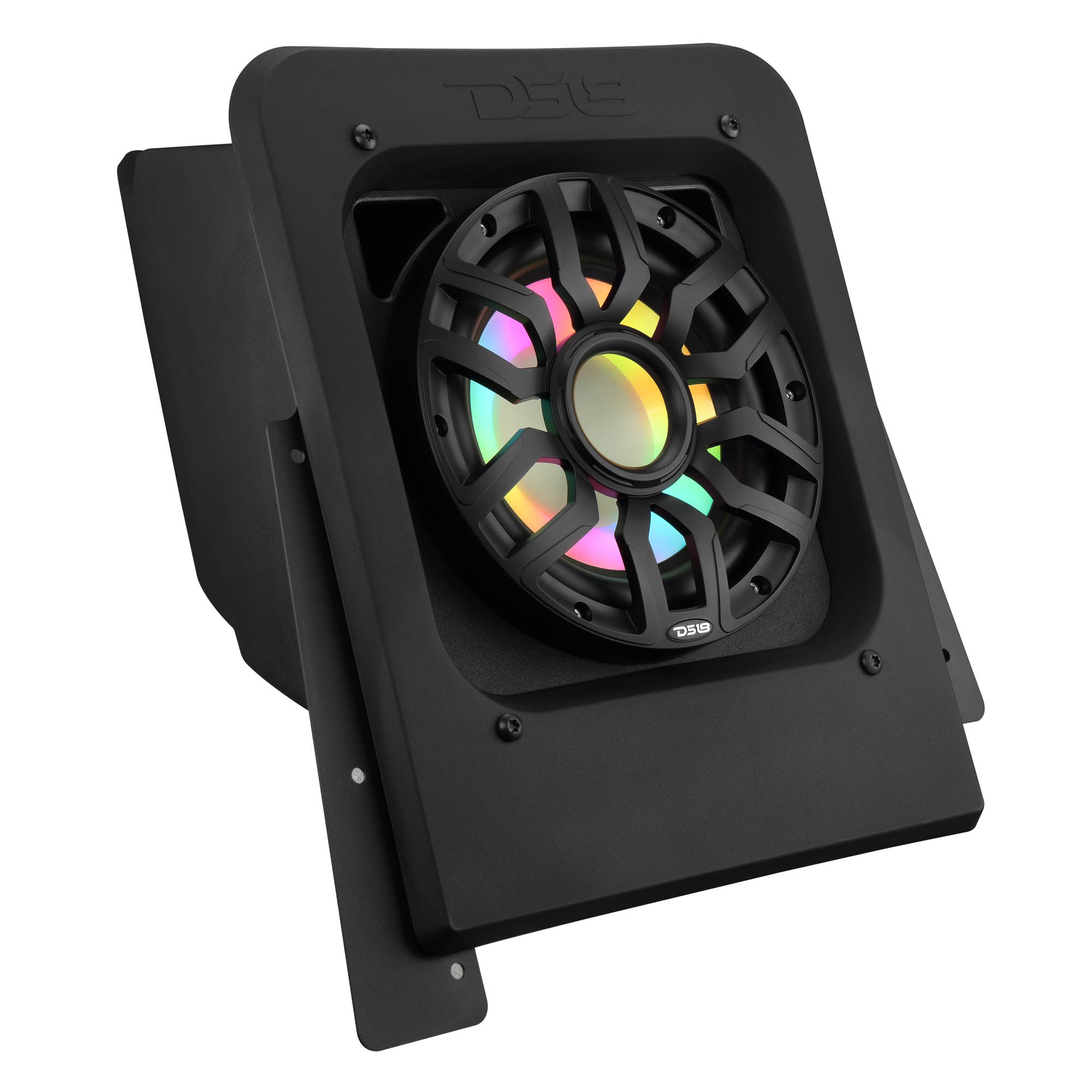 Polaris Slingshot Rear Subwoofer Enclosure Loaded with NXL-IQSUB10/BK and Digital LED Lights | Fits Either Passenger or