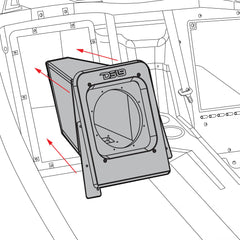 Polaris Slingshot Rear Sealed 10" Subwoofer Enclosure | Fits Either Passenger or Driver Side | 2015 - Current - DS18