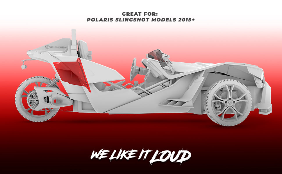 Polaris Slingshot Rear 10" Subwoofer Empty Enclosure - Fits Either Passenger or Driver Side | 2015 - Current - DS18