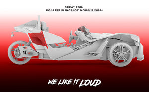 Polaris Slingshot Rear 10" Subwoofer Empty Enclosure - Fits Either Passenger or Driver Side | 2015 - Current - DS18