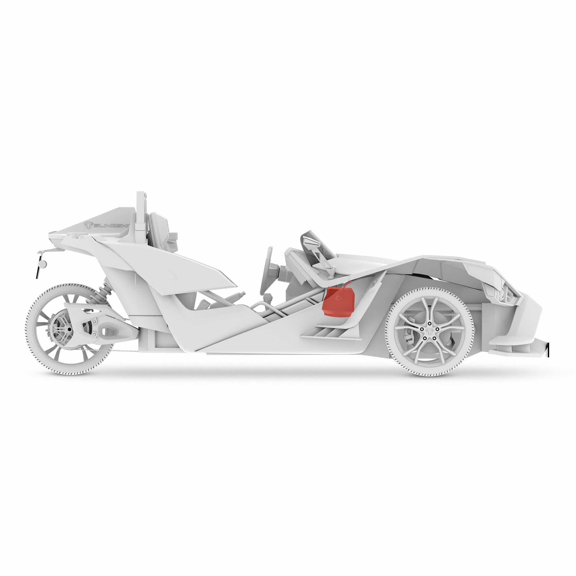 Polaris Slingshot Under Dash Enclosure Loaded | 2 x ZR6.4D Subwoofers | 2015 - 2019 - DS18