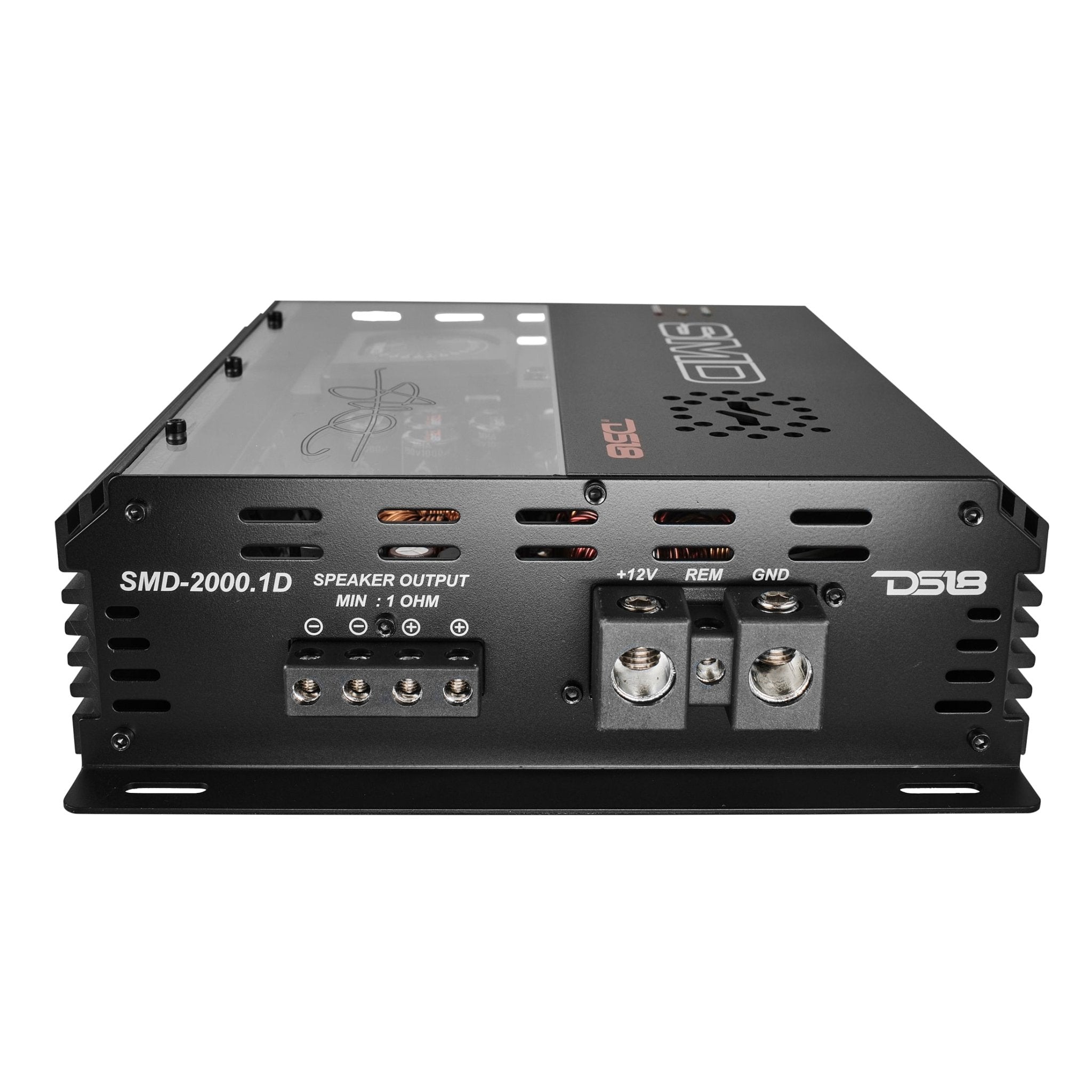SMD Monoblock Amplifier with VM-1 Voltmeter and Digital LED Lights 2000W RMS at 1-ohm - Steve Meade Designs - DS18
