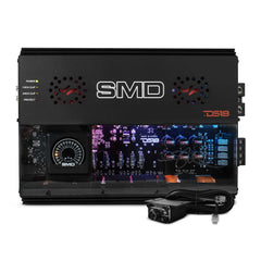 SMD 4-Channel Class AB Amplifier with VM-1 Voltmeter and Digital LED Lights 4 x 300W at 2-Ohm - Steve Meade Designs - DS18
